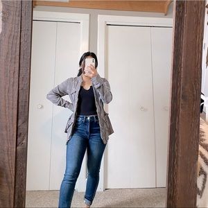 Grey camouflage zip up